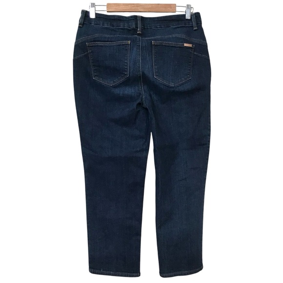 Chico's 0.5 So Lifting Crop Blue Jeans 6 S - Picture 4 of 8